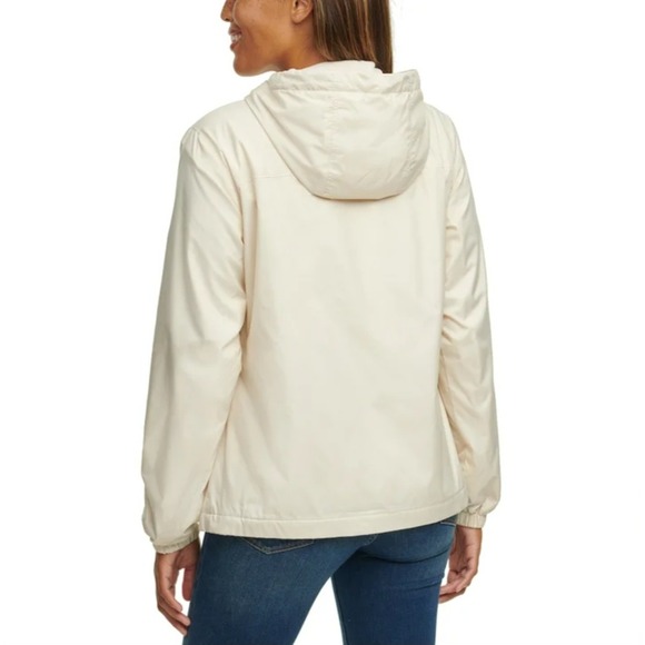 Calvin Klein Fleece Lined Hooded Full Zip Windbreaker Jacket Sz XL Gray Blue - Picture 8 of 16